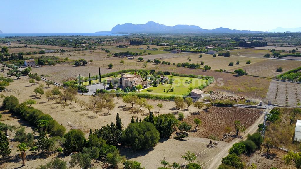 Land for sale with sea views in Pollensa, North Mallorca 