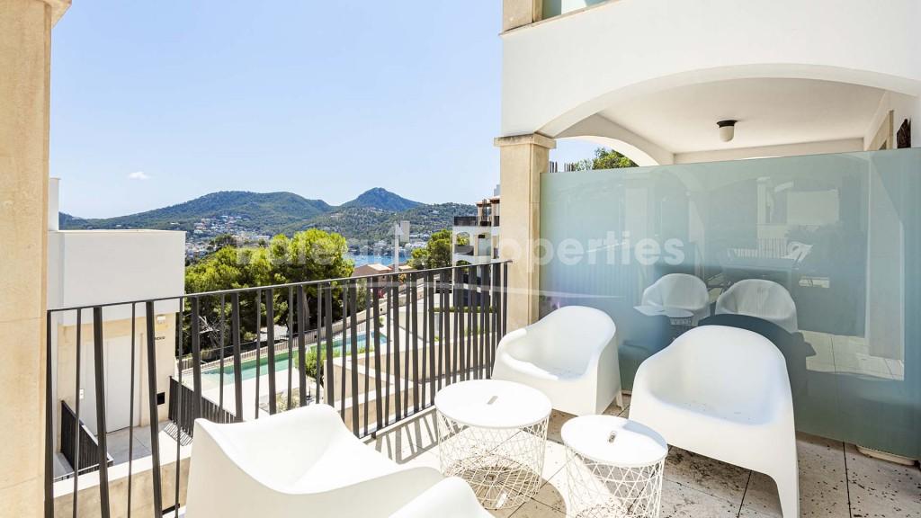 Apartamento con vistas al mar en venta en Puerto Andratx, Mallorca