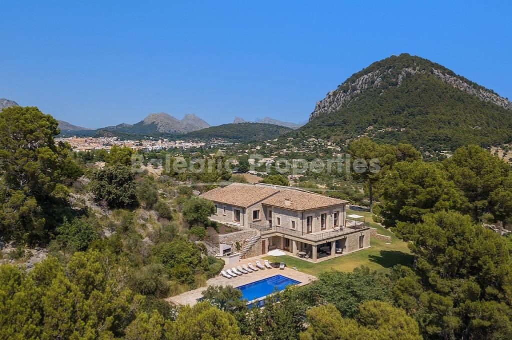Increíble villa de campo para alquilar en las afueras de la ciudad de Pollensa, Mallorca