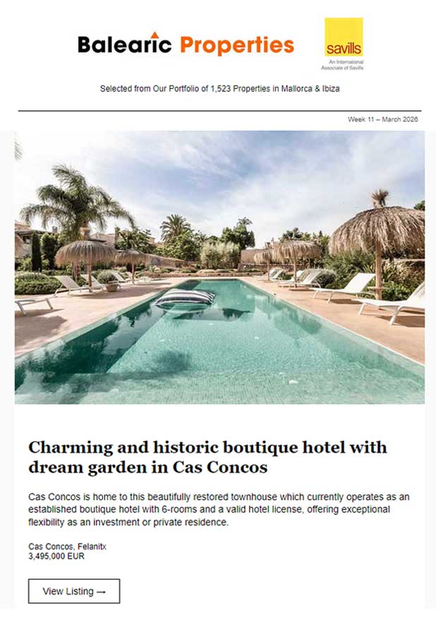 15-Mar-2026<br>The Finest Properties in Mallorca & Ibiza