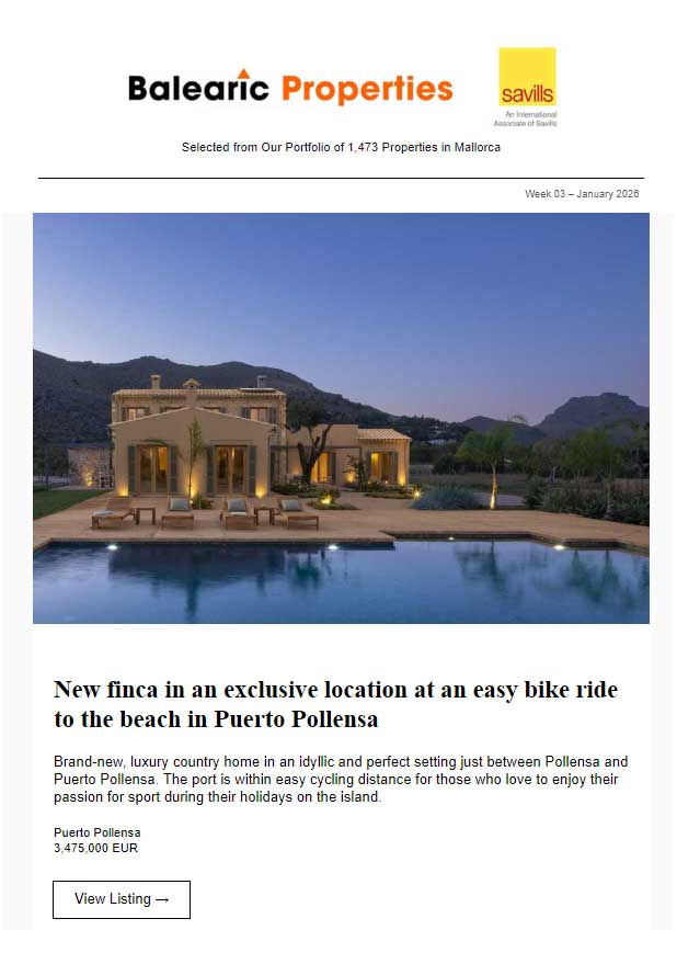 18-Jan-2026 <br>Exclusive Homes for Privacy Lovers in Mallorca & Ibiza