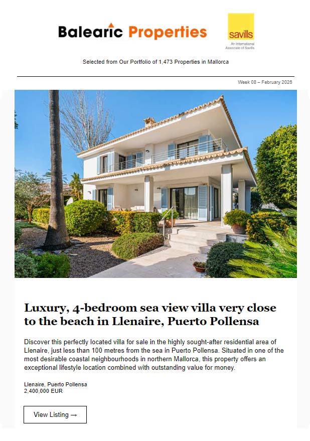 22-Feb-2026<br> Discover Exclusive Luxury Living in the Balearic Islands