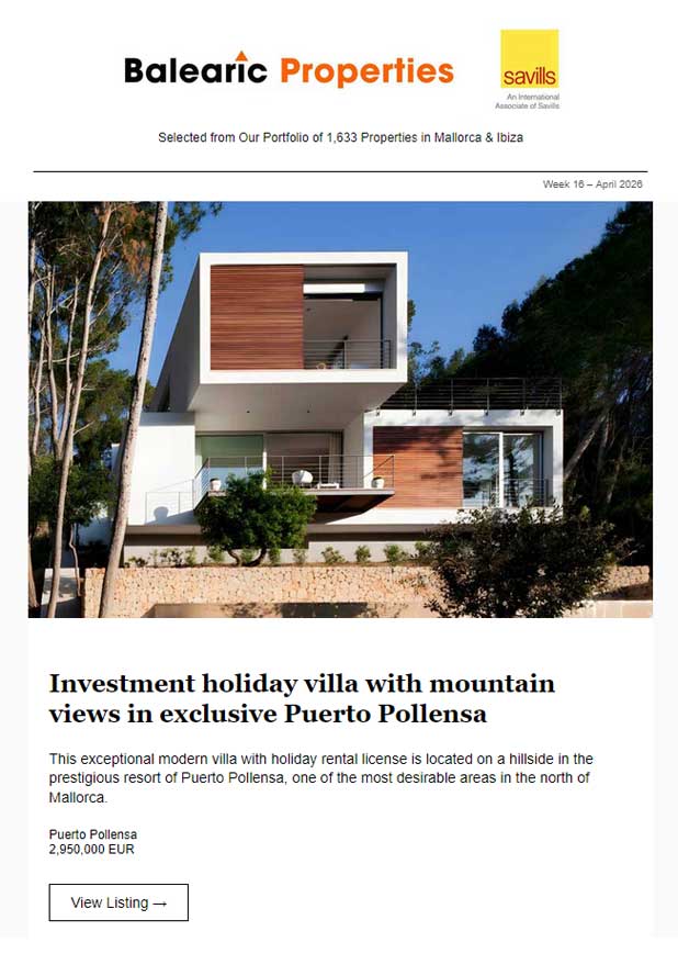 19-Apr-2026<br>Exclusive Property Selection in the Balearic Islands