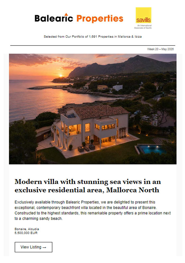 17-May-2026<br>Exceptional Homes Across Mallorca & Ibiza