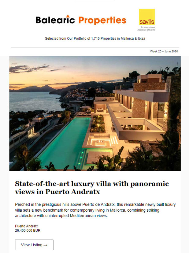 21-Jun-2026<br>Summer Sun, Sea & Exceptional Mallorca Properties