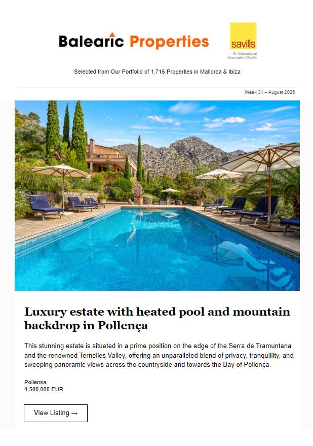 02-Aug-2026<br>Exceptional Homes in Mallorca & Ibiza