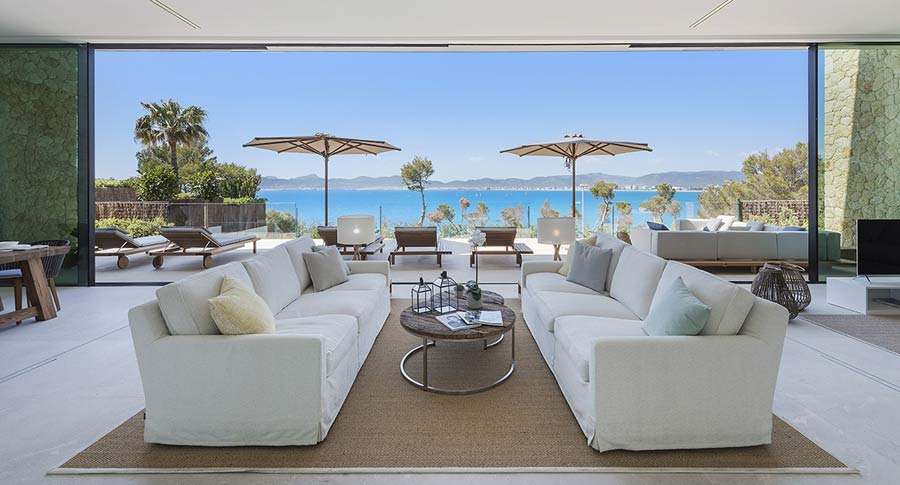 Stunning seafront villa for sale in Palma Bay designer villa in Palma