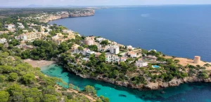 Aerial landscape of Mallorca