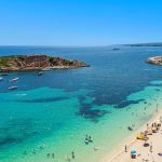 Sandy beach and turquoise water in Mallorca