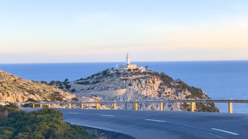 Formentor's lighthouse seen from the road