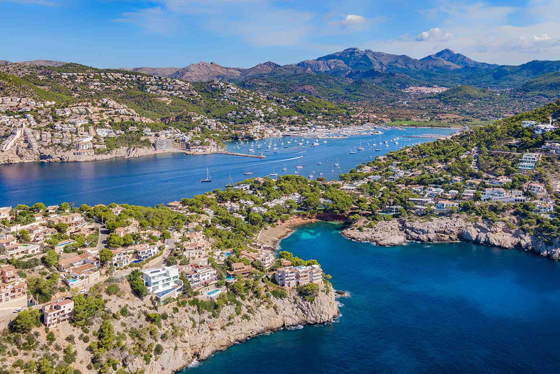 Aerial view of Port d'Andratx