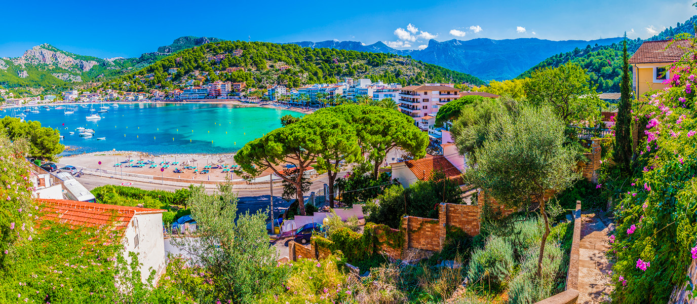Die Altstadt von Sóller im Nordwesten Mallorcas