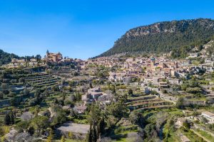 Vista aérea de Valldemossa, en Mallorca.