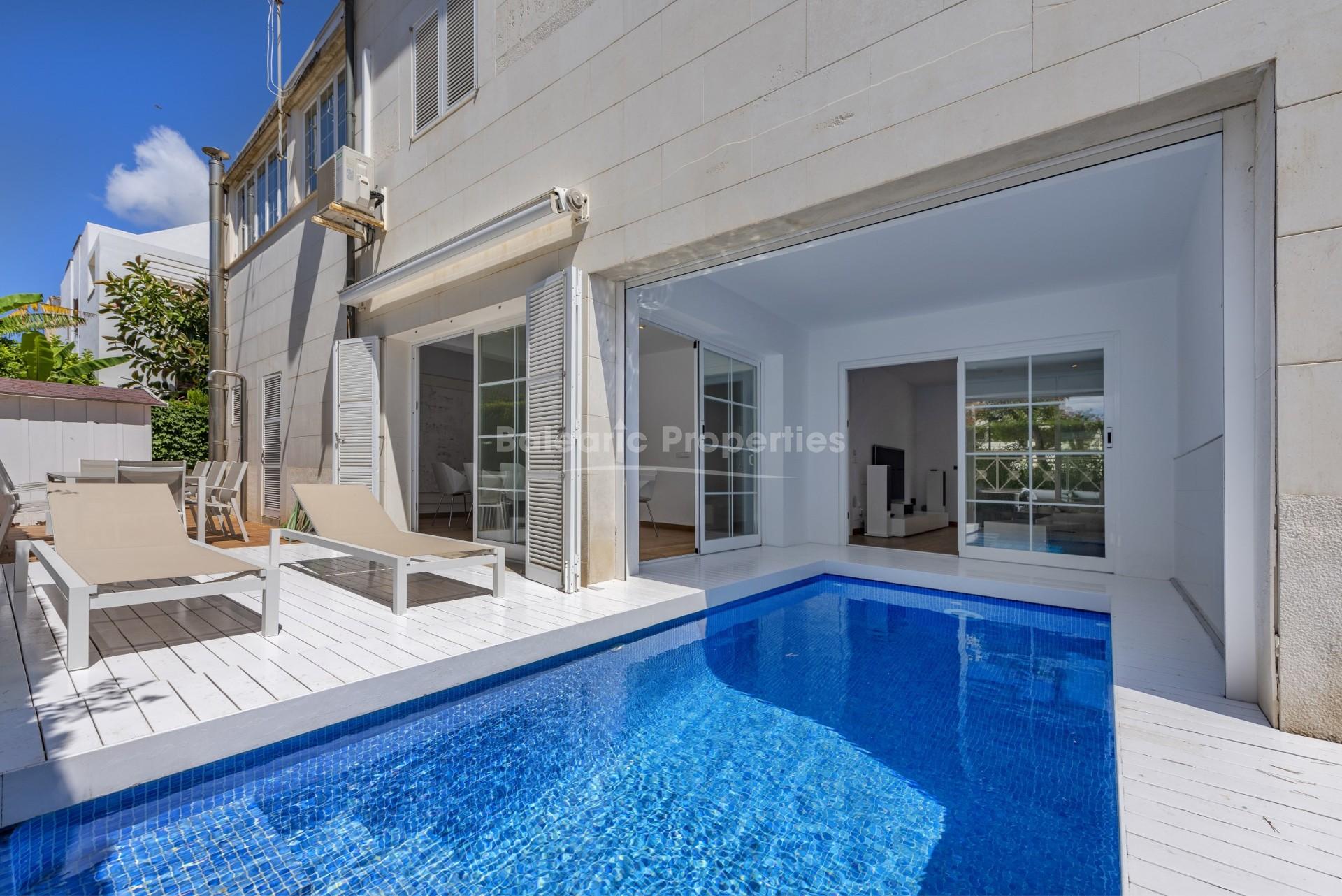 Elegantly designed villa for sale, just steps away from the beach in Puerto Pollensa, Mallorca