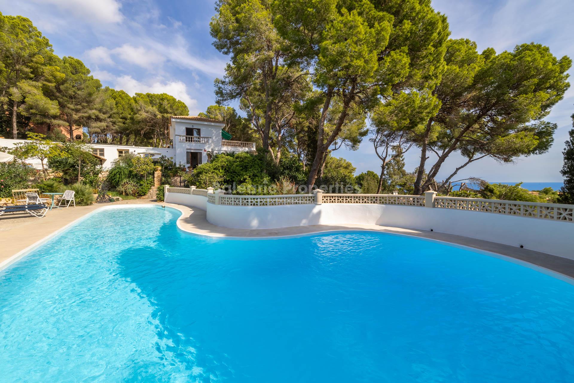 Beautiful villa with fabulous sea views for sale in Font de sa Cala 