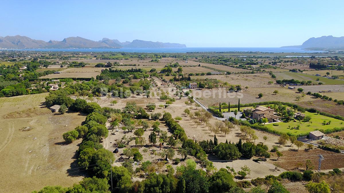 Terreno con vistas al mar en venta, Pollensa, Mallorca