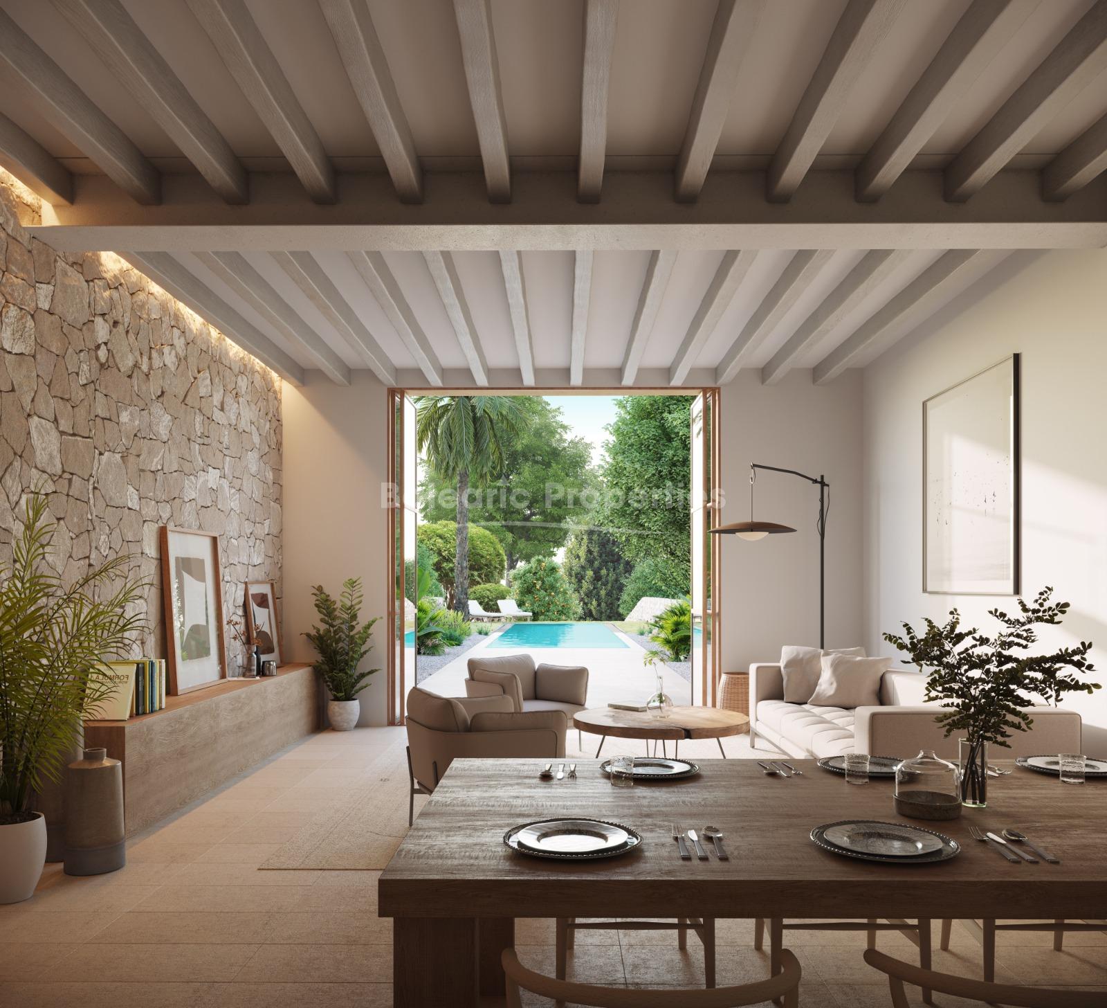 Luxury town house renovation project for sale in Campanet, Mallorca