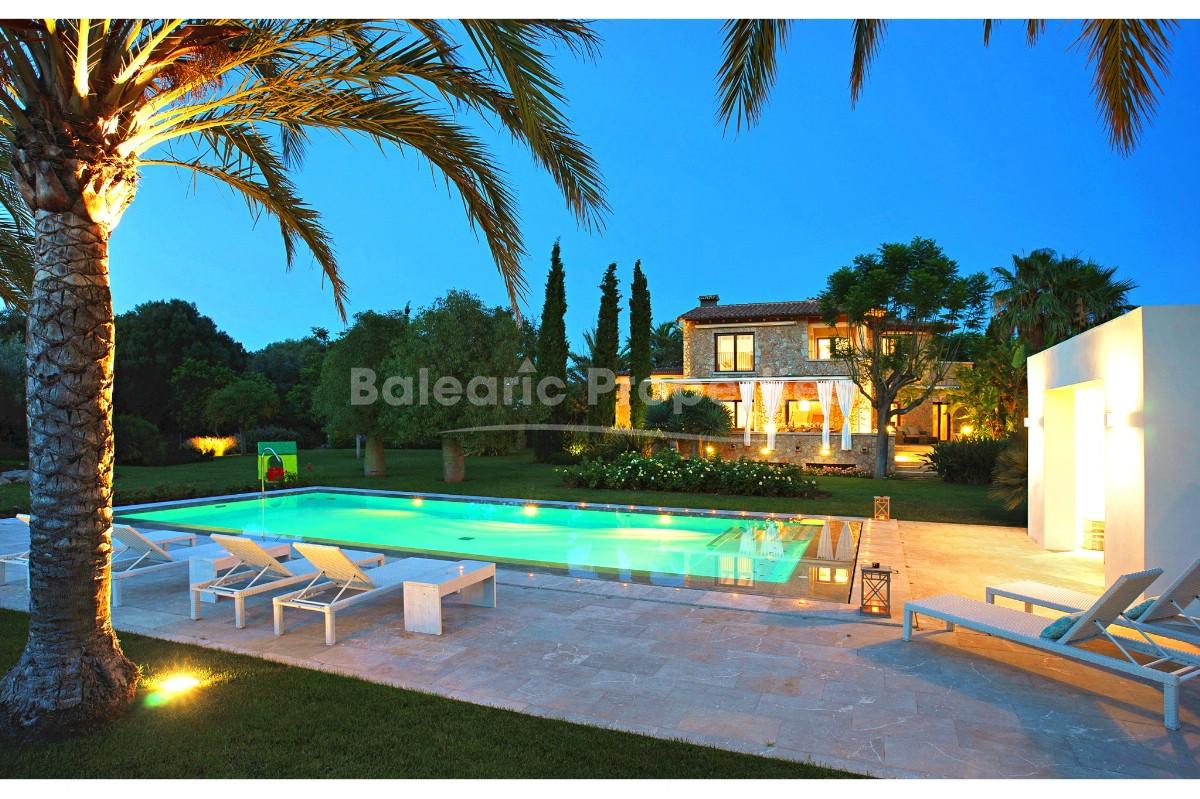 Impresionante villa de campo moderna disponible para alquilar cerca de Pollensa, Mallorca