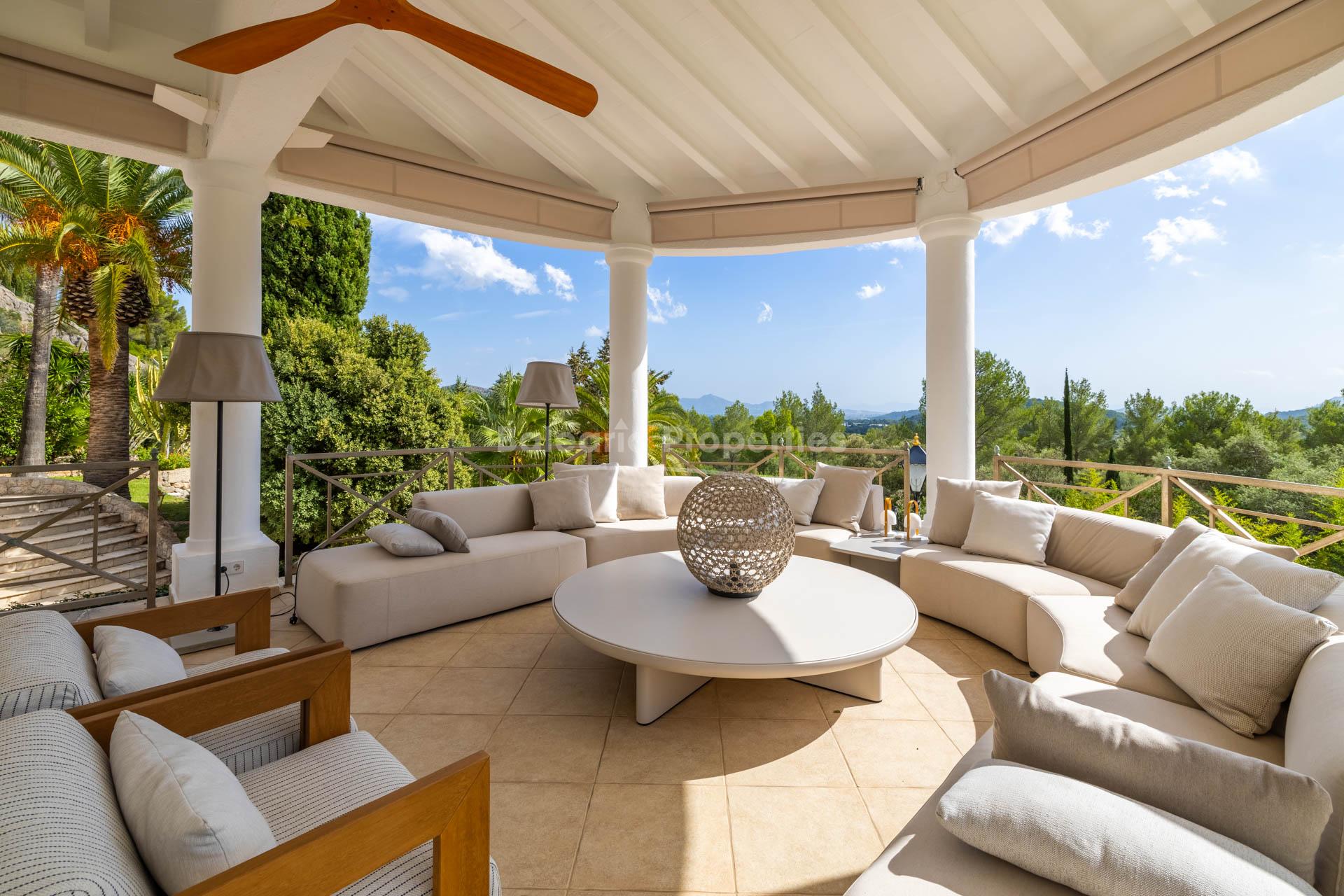 Luxury villa with guest apartment for sale in La Font, Pollensa, Mallorca 