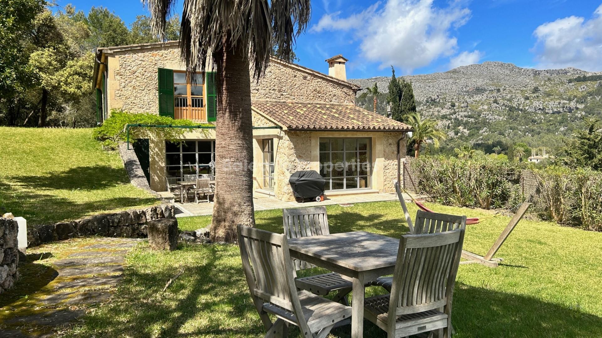 Traditional stone façade finca with many special features for sale in Pollensa, Mallorca