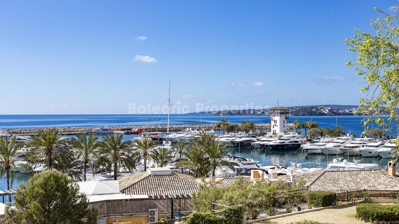 Renovated apartment with sea view for sale in Puerto Portals, Mallorca