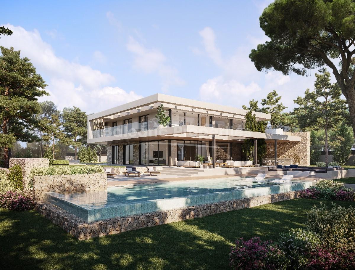 Luxury villa for sale, next to the golf course in Santa Ponsa, Mallorca