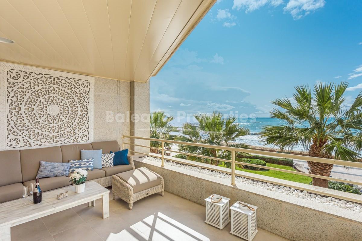 Frontline apartment with incredible views for sale in Palma, Mallorca