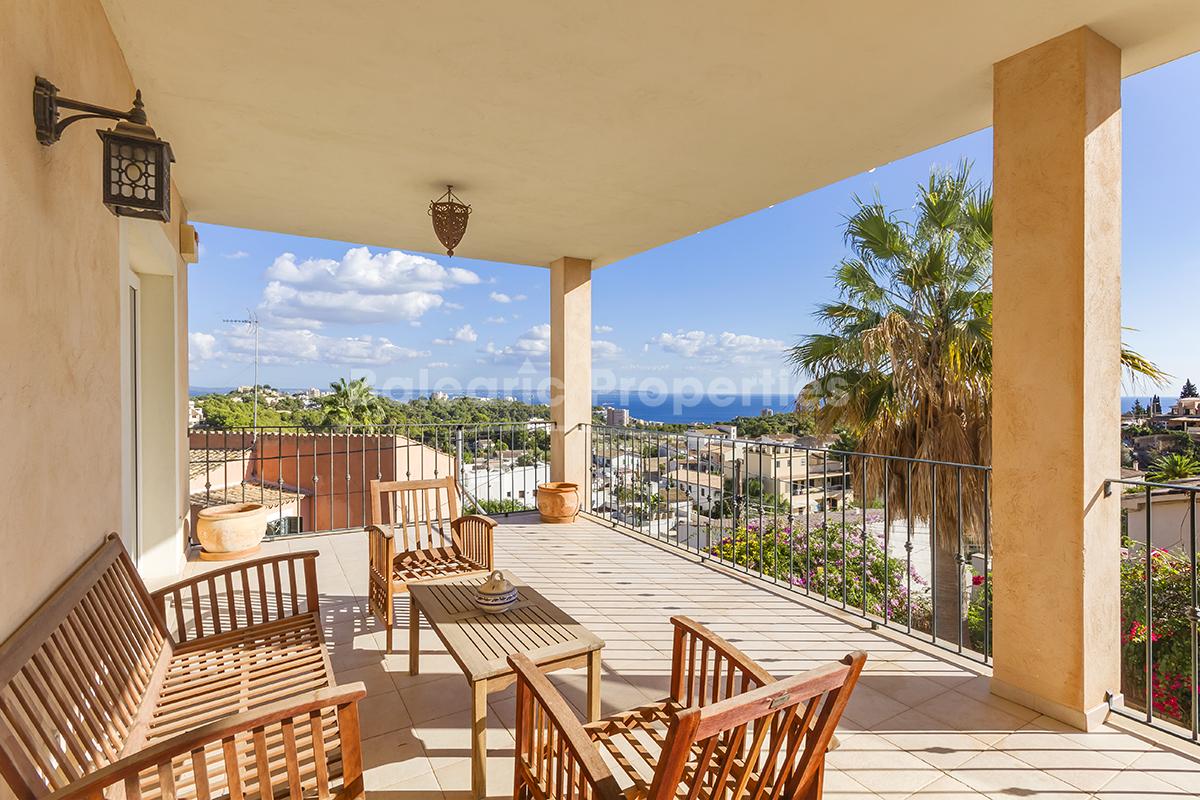 4 bedroom sea view villa with pool for sale in Génova, Palma, Mallorca