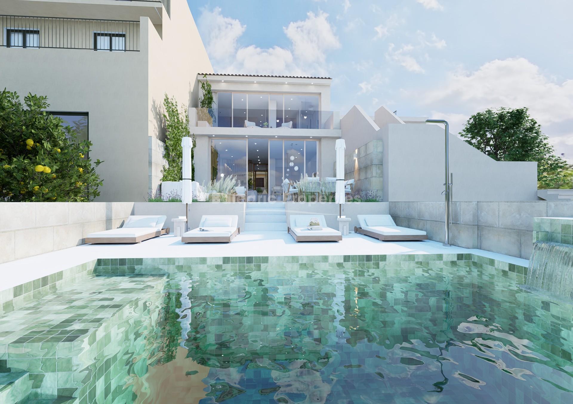 Brandneues Dorfhaus mit privatem Pool und spektakulärer Aussicht kaufen in Llubi, Zentral-Mallorca