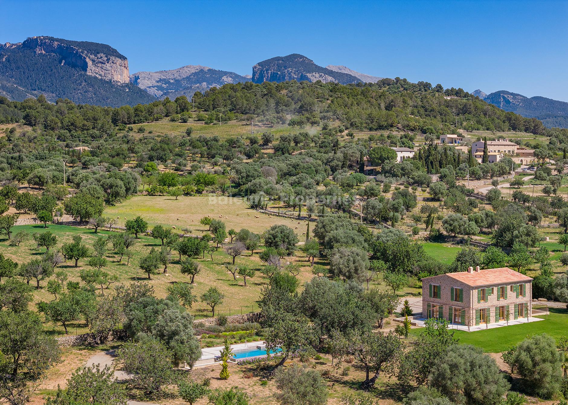 Increíble finca nueva en venta entre Santa María y Alaró, Mallorca