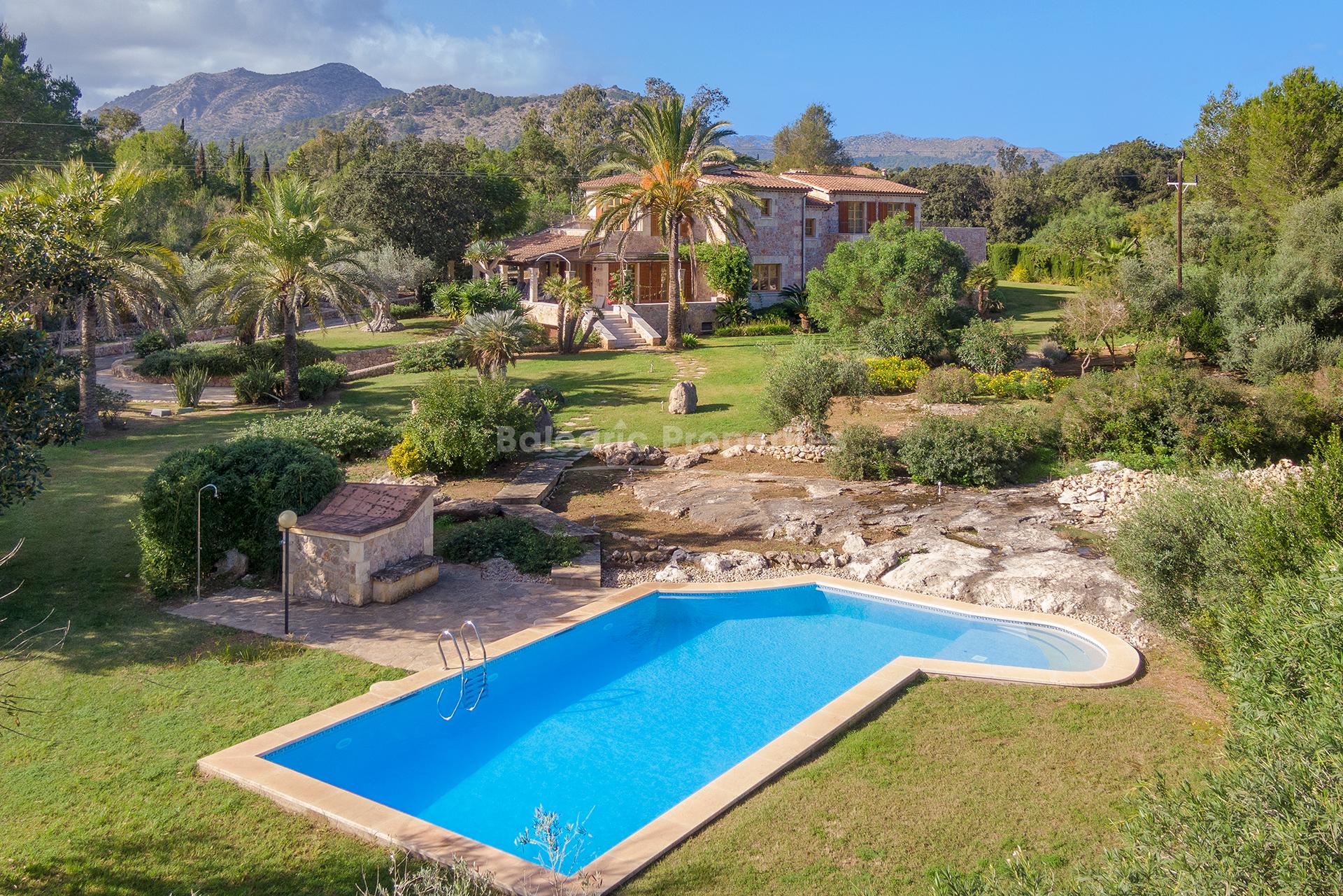 Wonderful luxury finca for sale in a privileged area of Pollensa, Mallorca