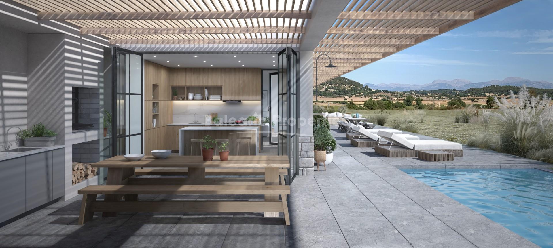 Newly built country house for sale near Sineu, Mallorca