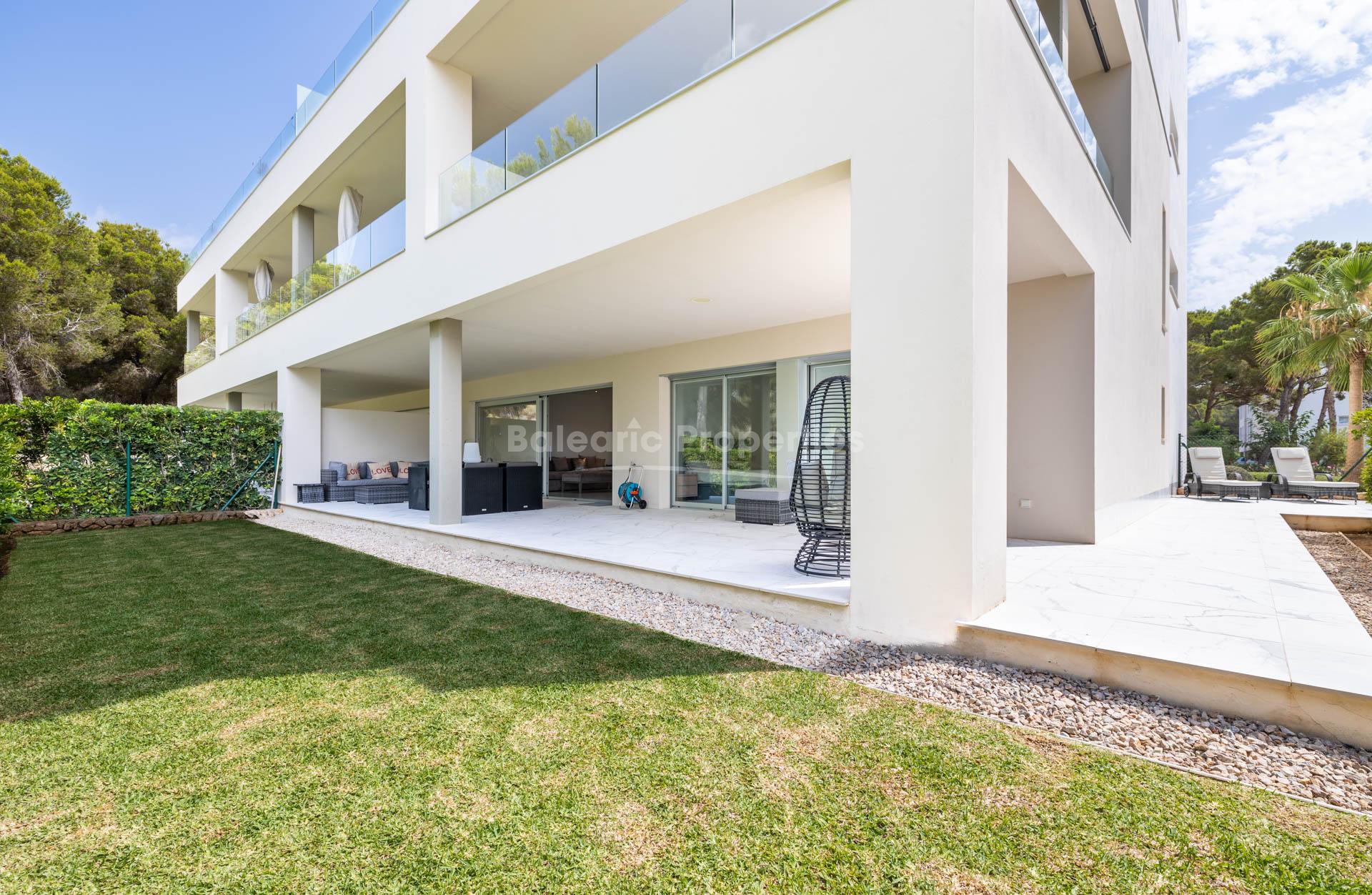 Contemporary garden apartment for sale in Santa Ponsa, Mallorca