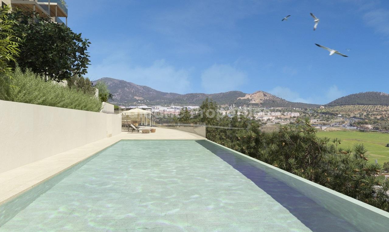 New development penthouse with pool for sale in Santa Ponsa, Mallorca