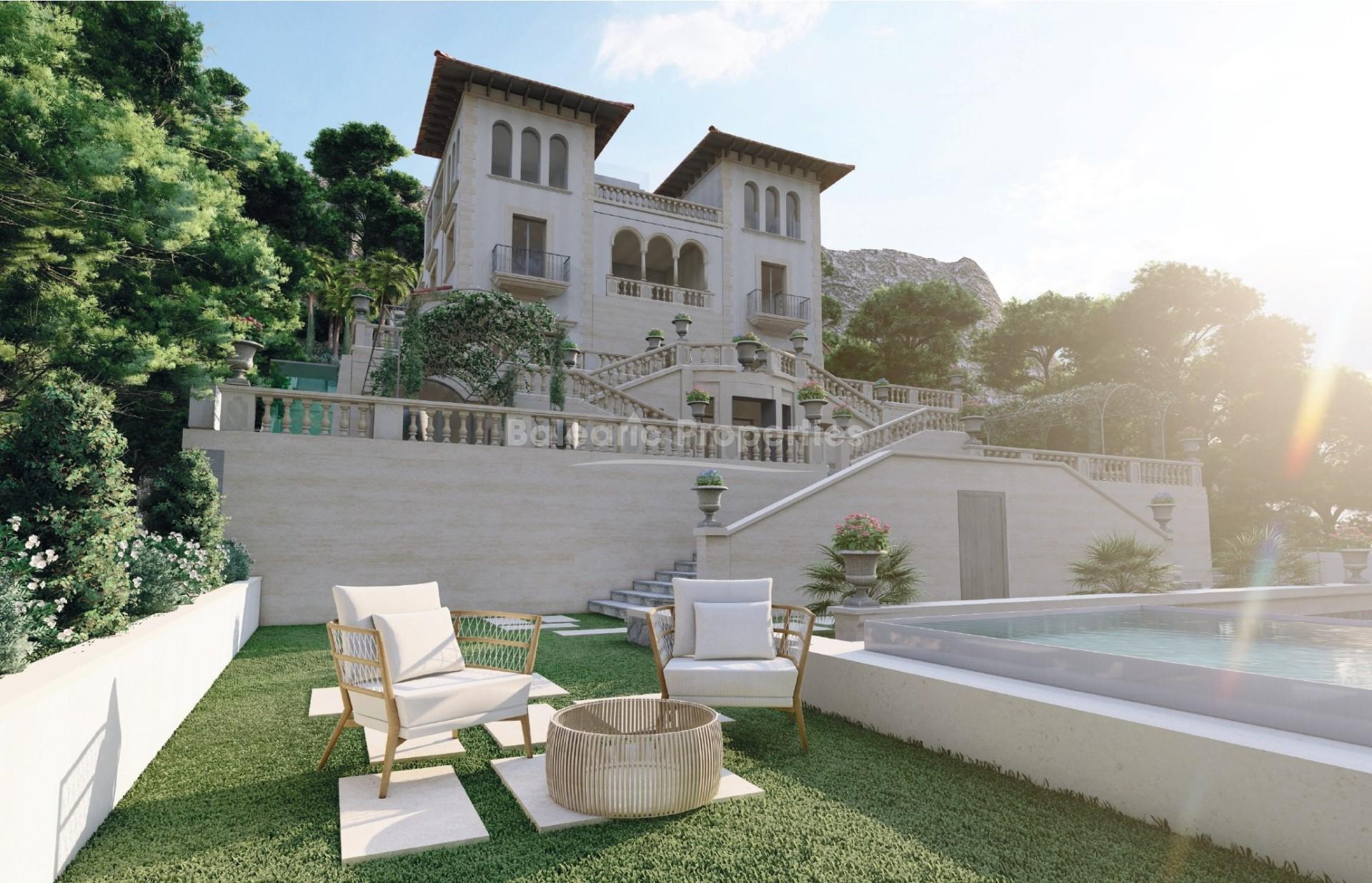 Extraordinaria villa palaciega en venta primera línea al mar en Puerto Andratx, Mallorca