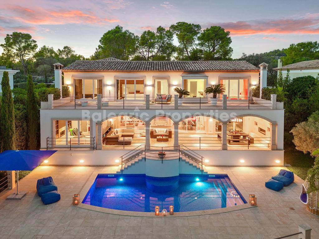 Luxury hilltop villa for sale in an exclusive area of Puerto Andratx, Mallorca