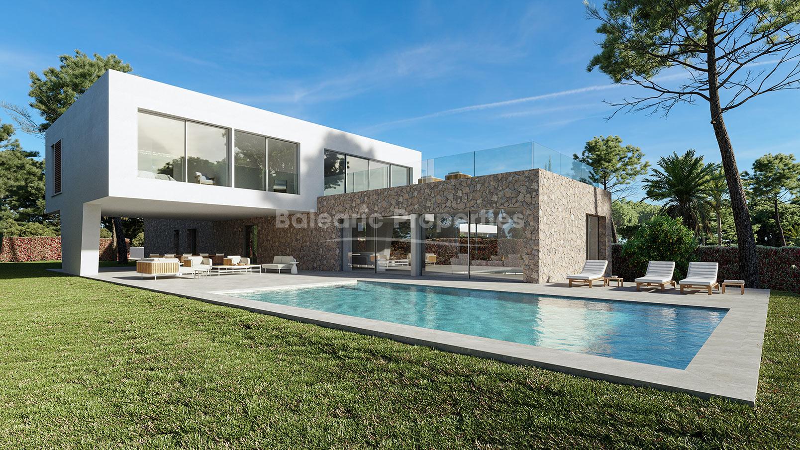 Villa de lujo ultramoderna en venta en una nueva promoción en Sol de Mallorca