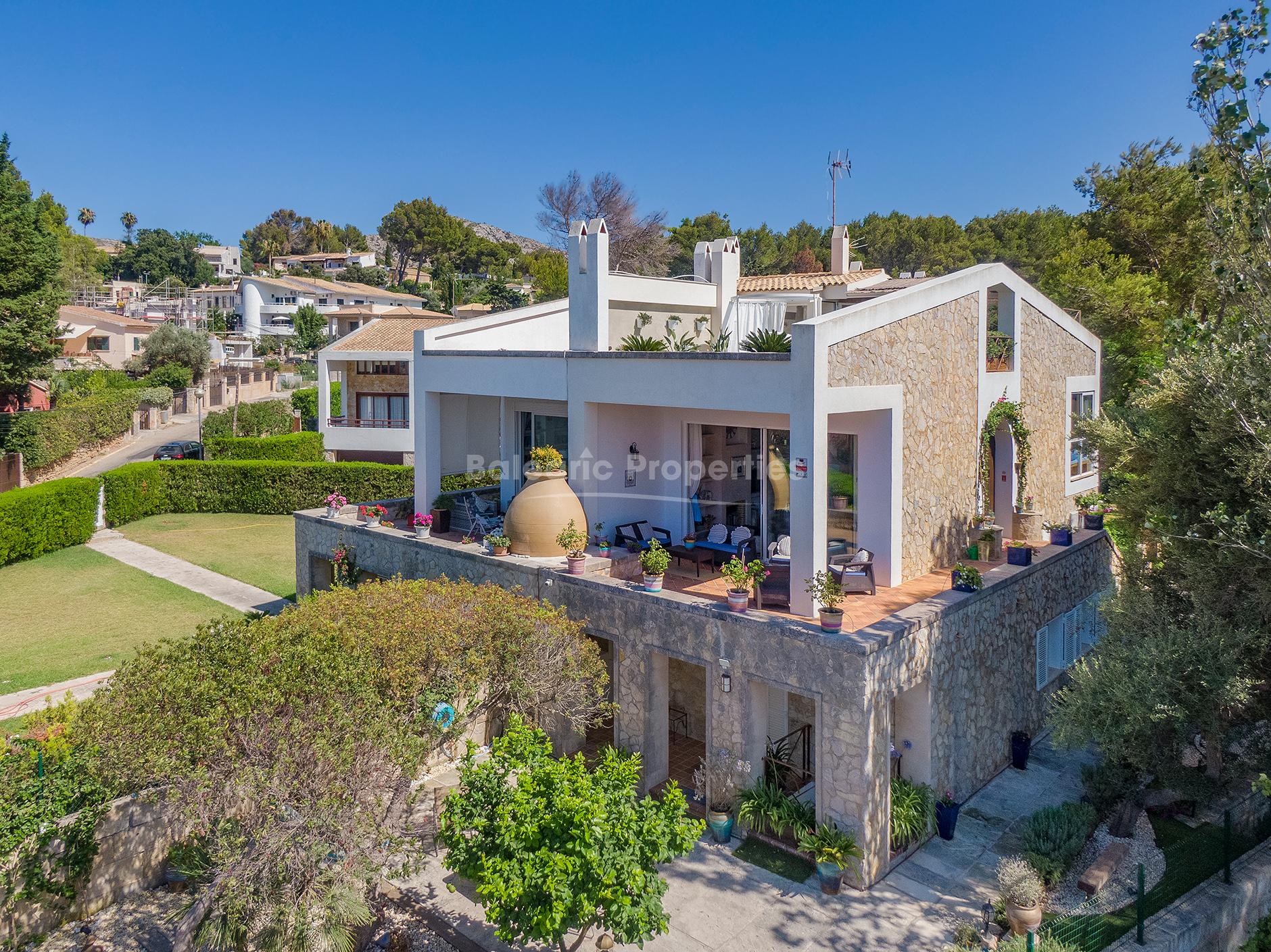 Front line house with incredible coastal views for sale in Alcudia, Mallorca