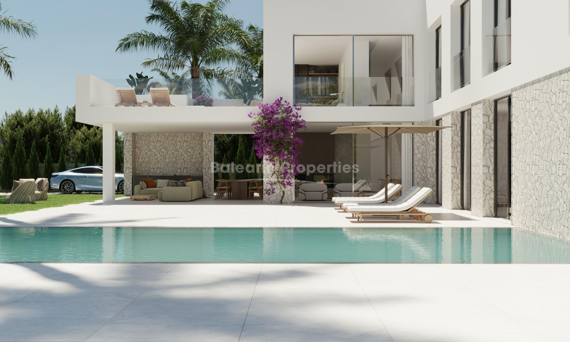 Modern villa project for sale with fantastic views near Pòrtol, Mallorca