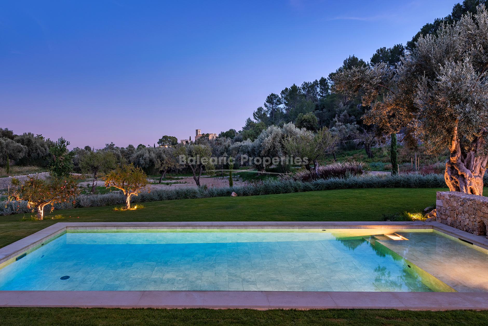 Luxurious country villa for sale with panoramic views in Selva, Mallorca
