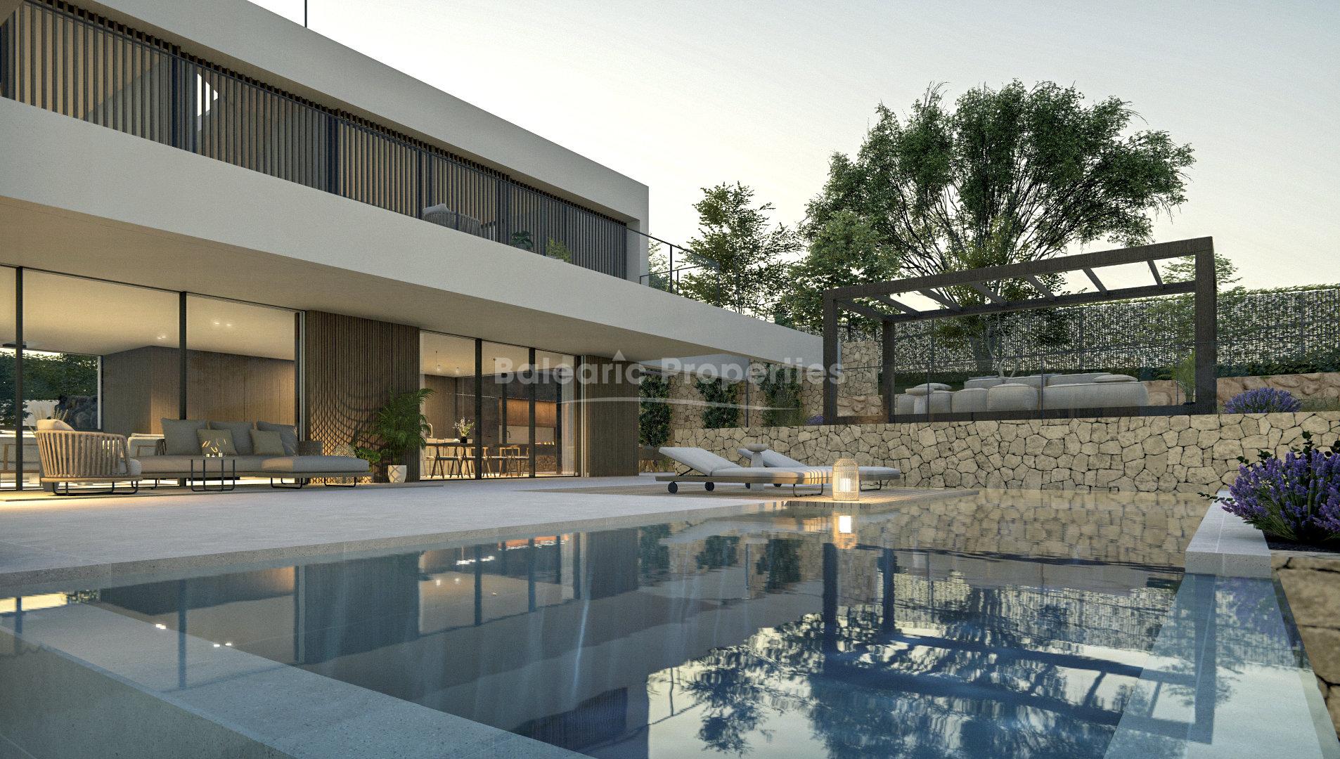 Villa ultramoderna en venta en una zona tranquila de Cala Vinyes, Mallorca