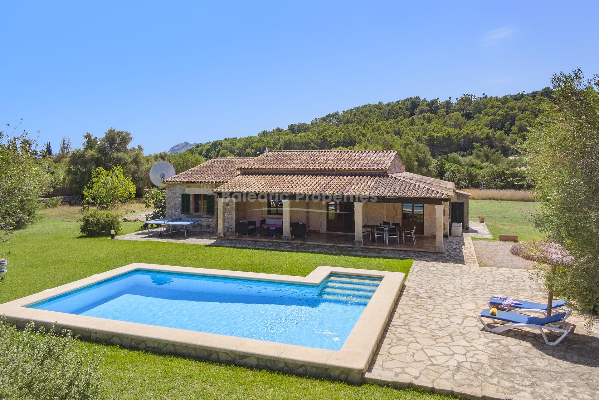 Delightful country finca with rental license for sale in Pollensa, Mallorca