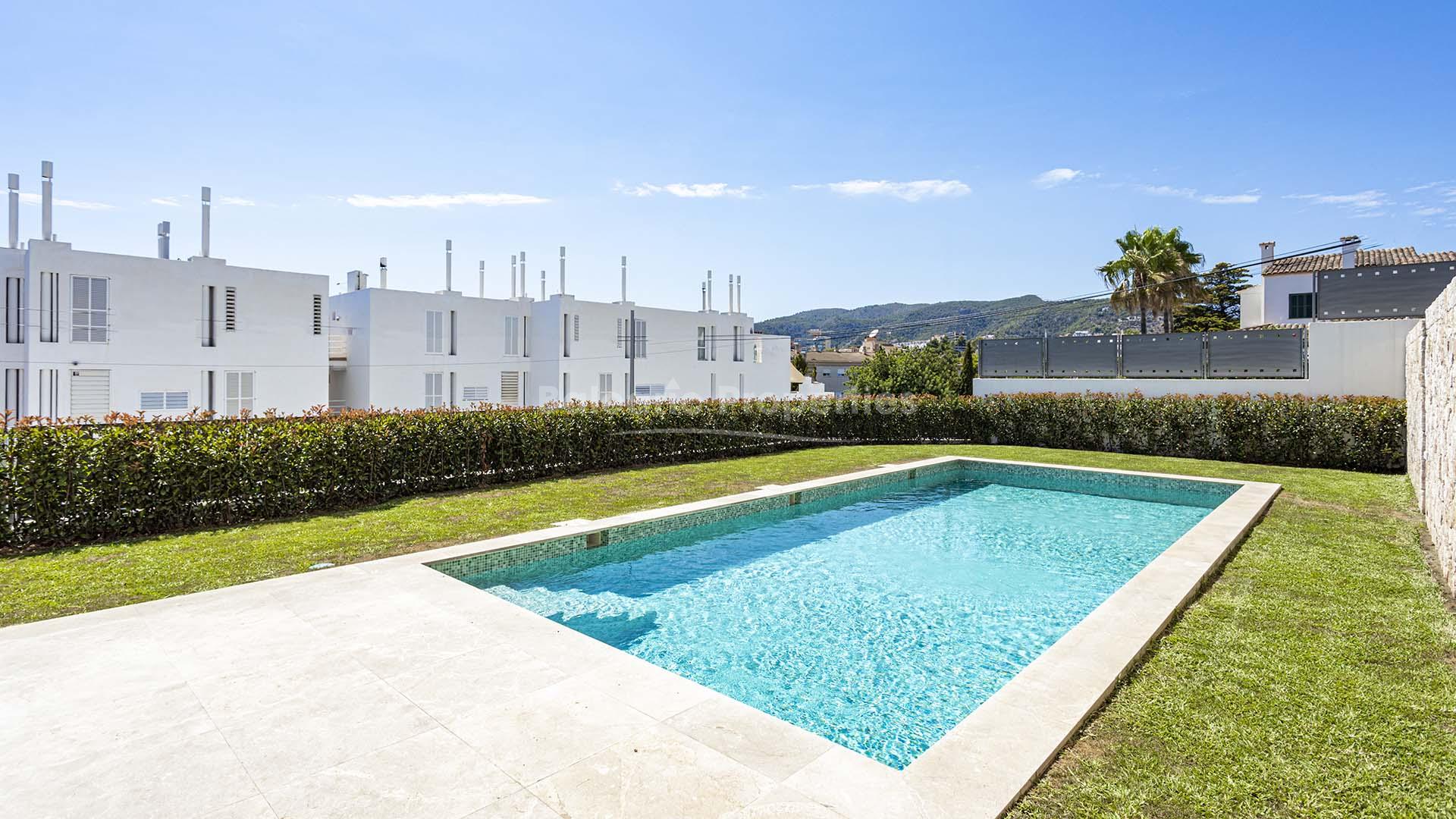 Newly built garden apartment for sale in Bonanova, Mallorca