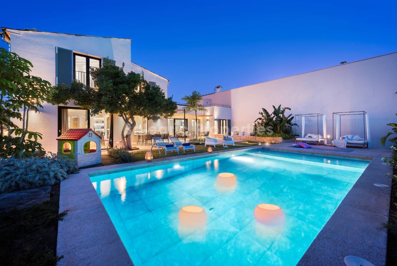 Moderna villa con piscina para alquiler de temporada en Pollensa, Mallorca