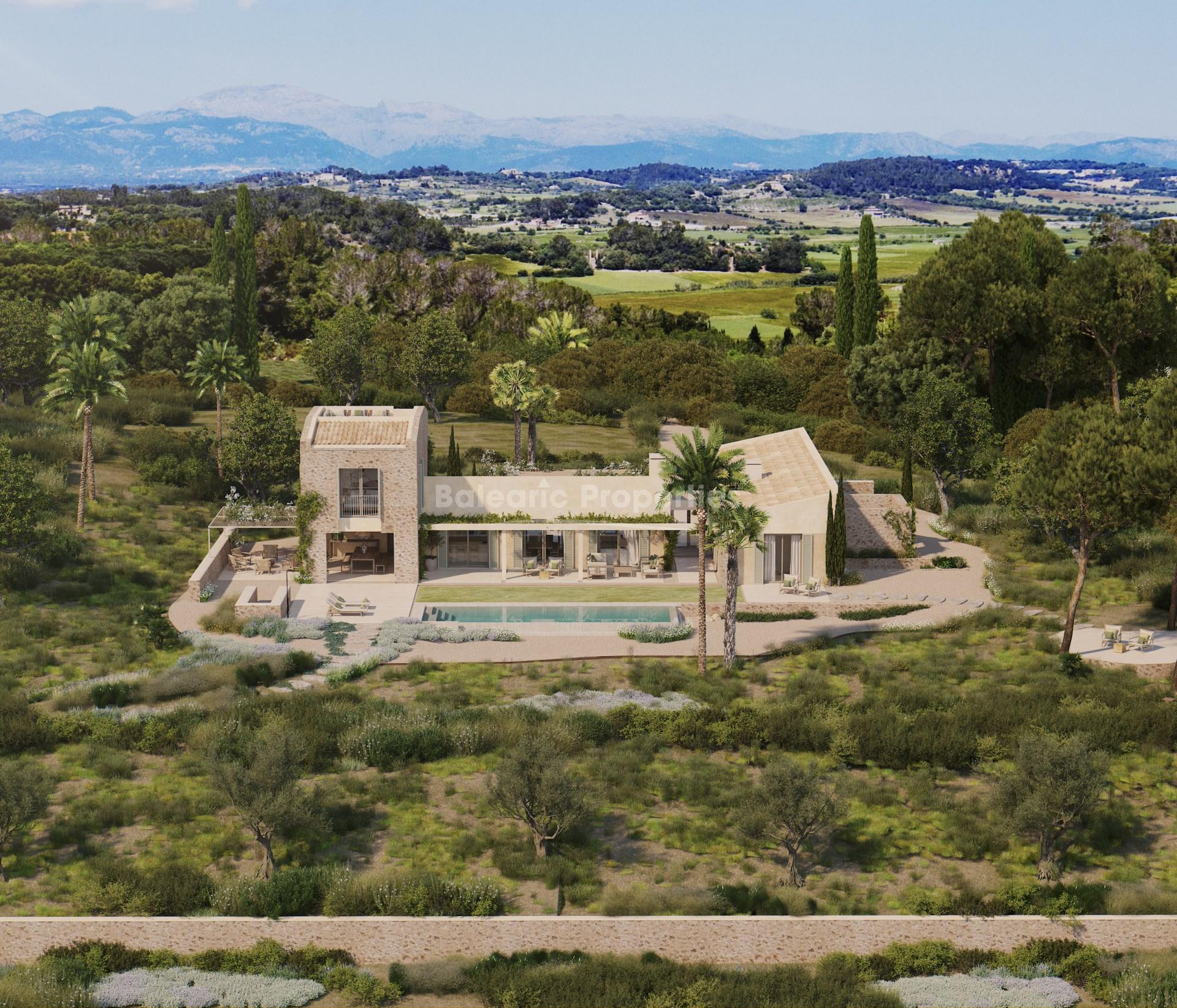 New development country home for sale in Sineu, Central Mallorca 