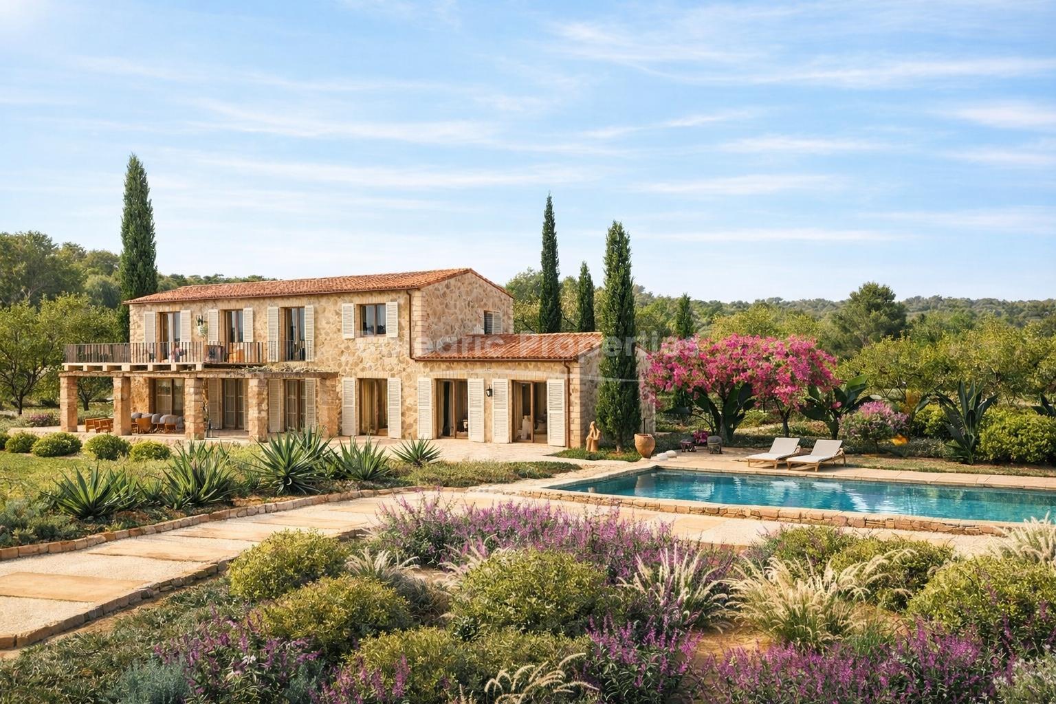 Parcela privilegiada con vistas al mar y proyecto con licencia en venta en Alcudia, Mallorca norte