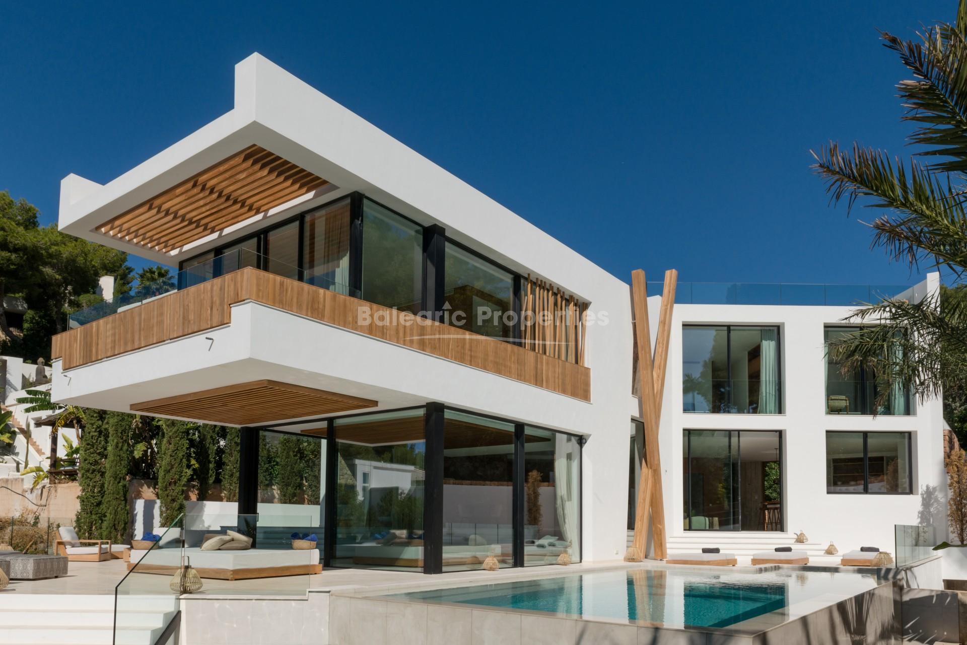 Contemporary new sea view villa for sale in Can Furnet, Ibiza.