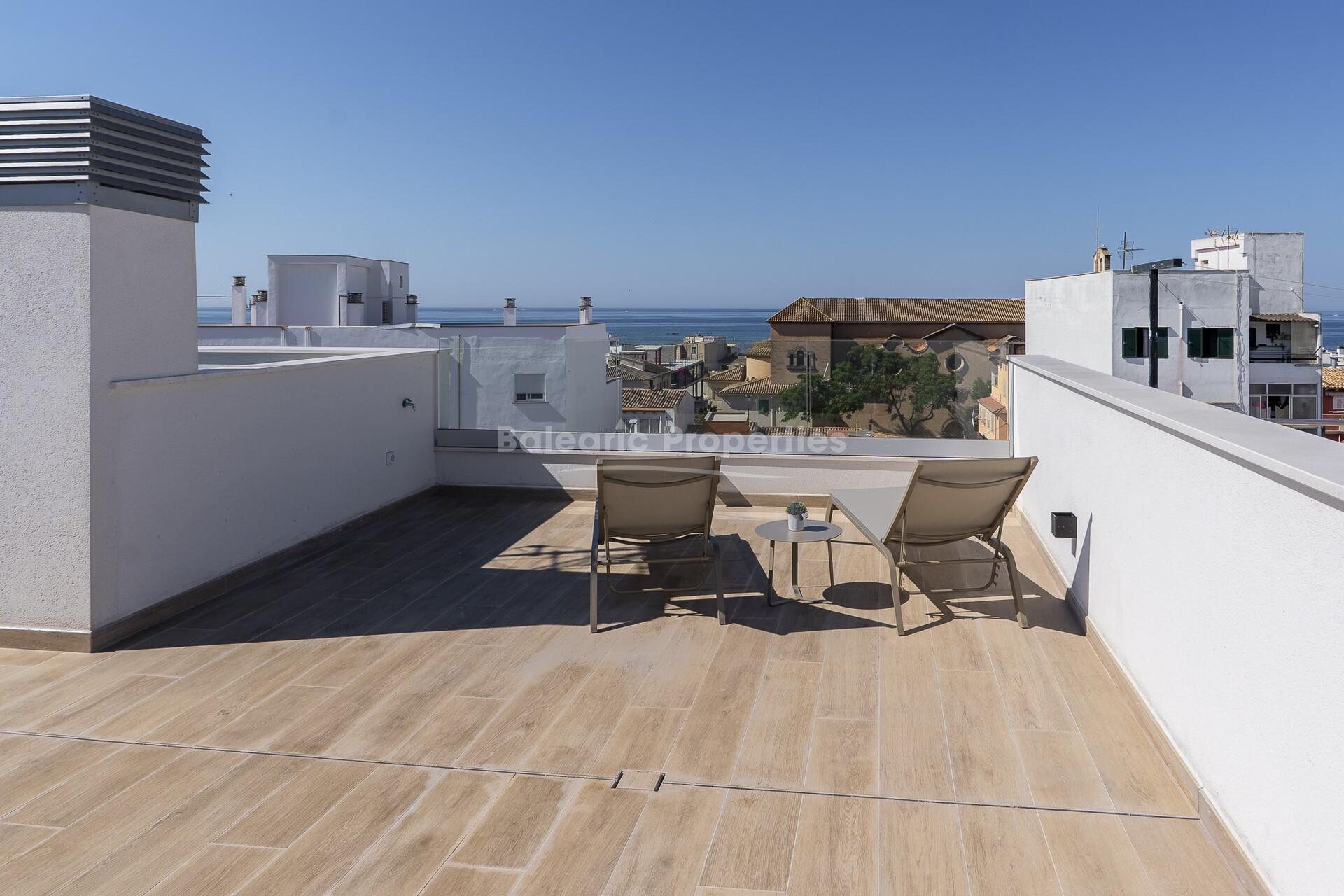 Brand new duplex penthouse with sea views for sale in Portixol, Palma de Mallorca