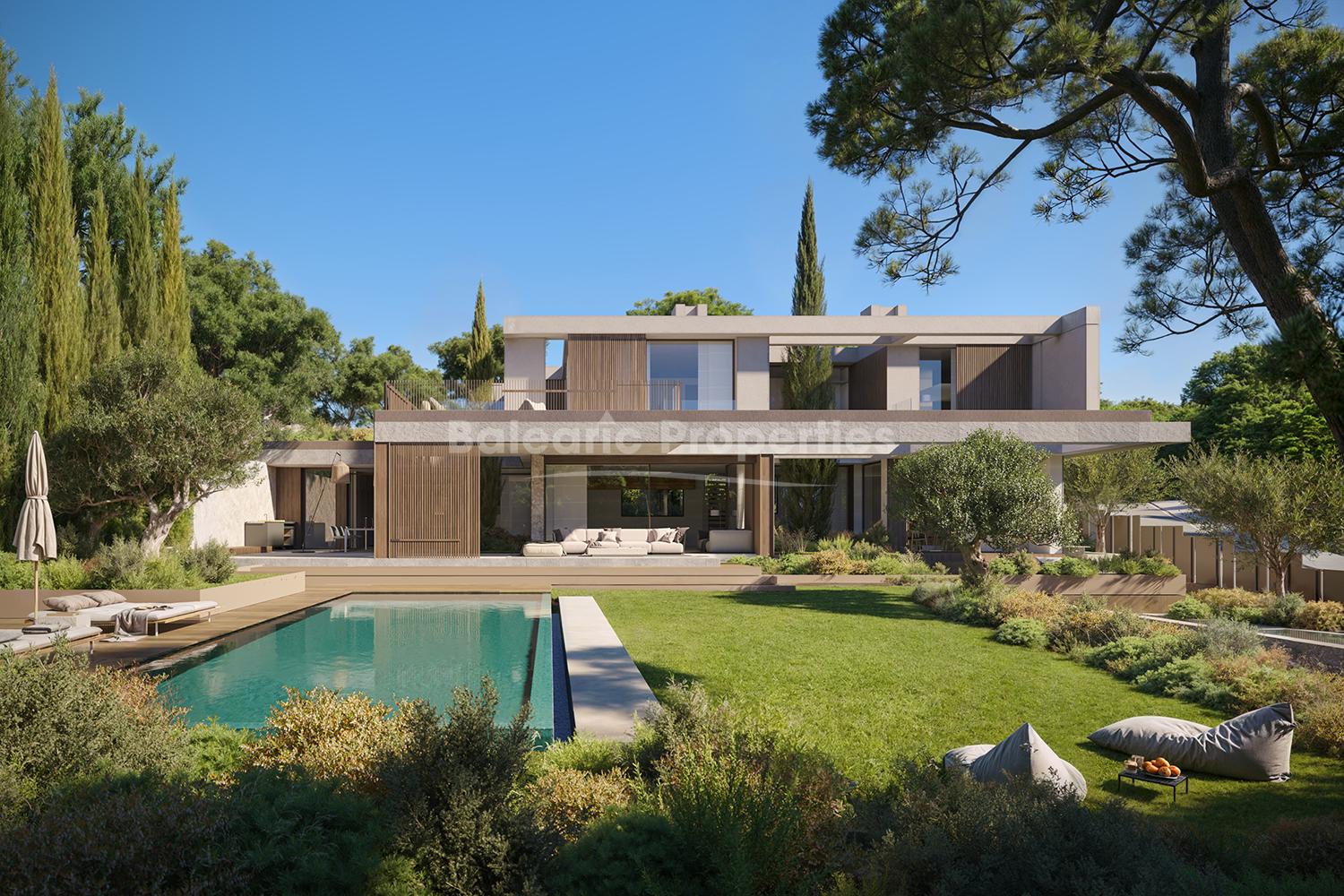 Nueva villa moderna en venta cerca de la playa en Cala Vinyes, suroeste Mallorca