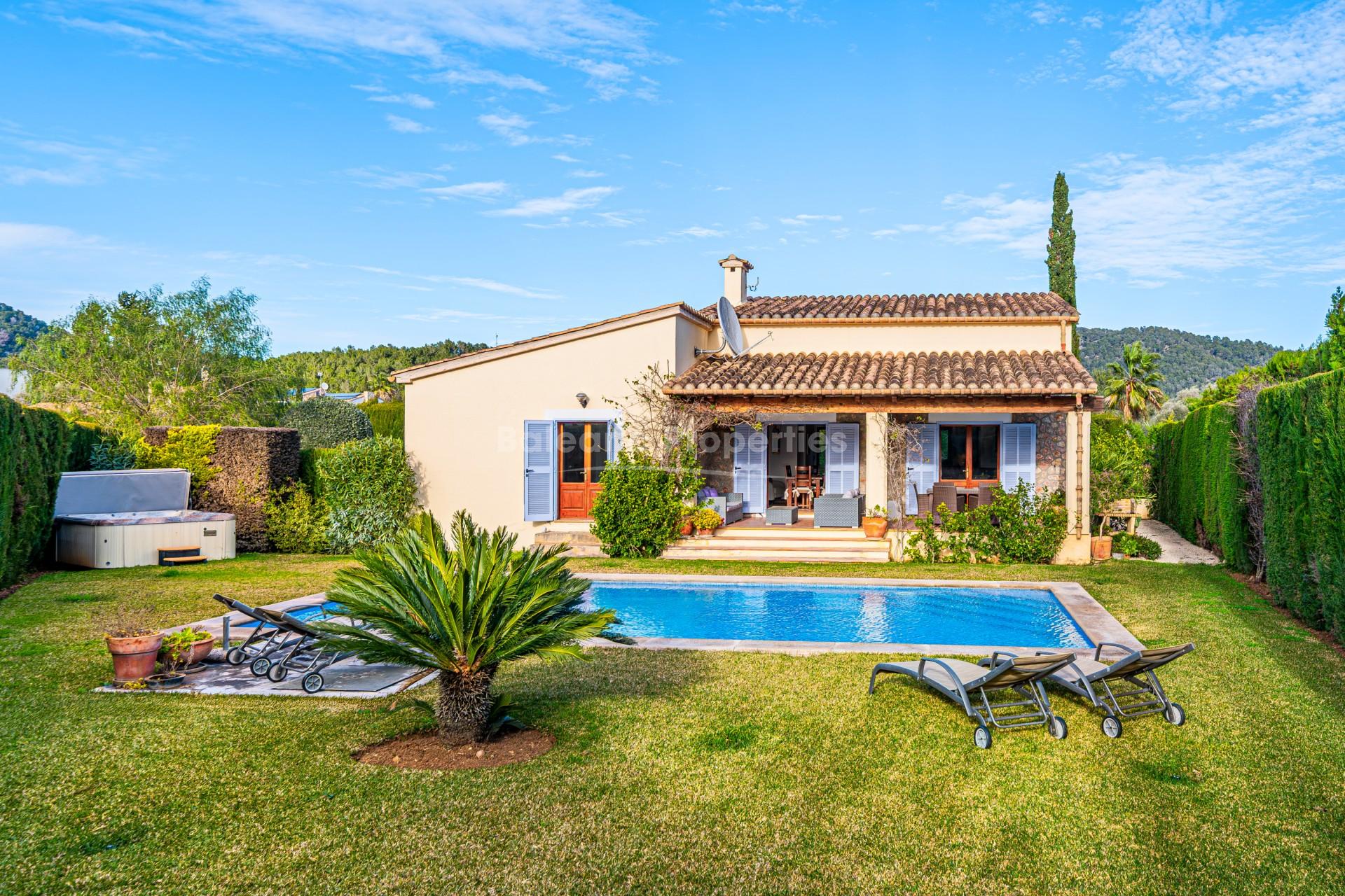 Encantadora villa de una sola planta en venta en Crestatx, Norte de Mallorca